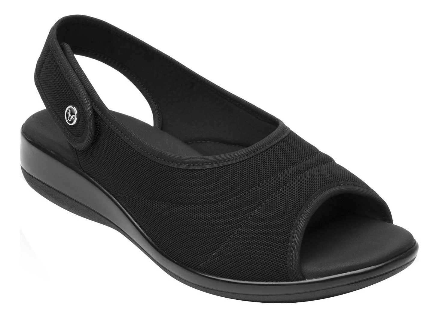 SANDALIAS MUJER FLEXI TEXTIL NEGRO GAIA - 2