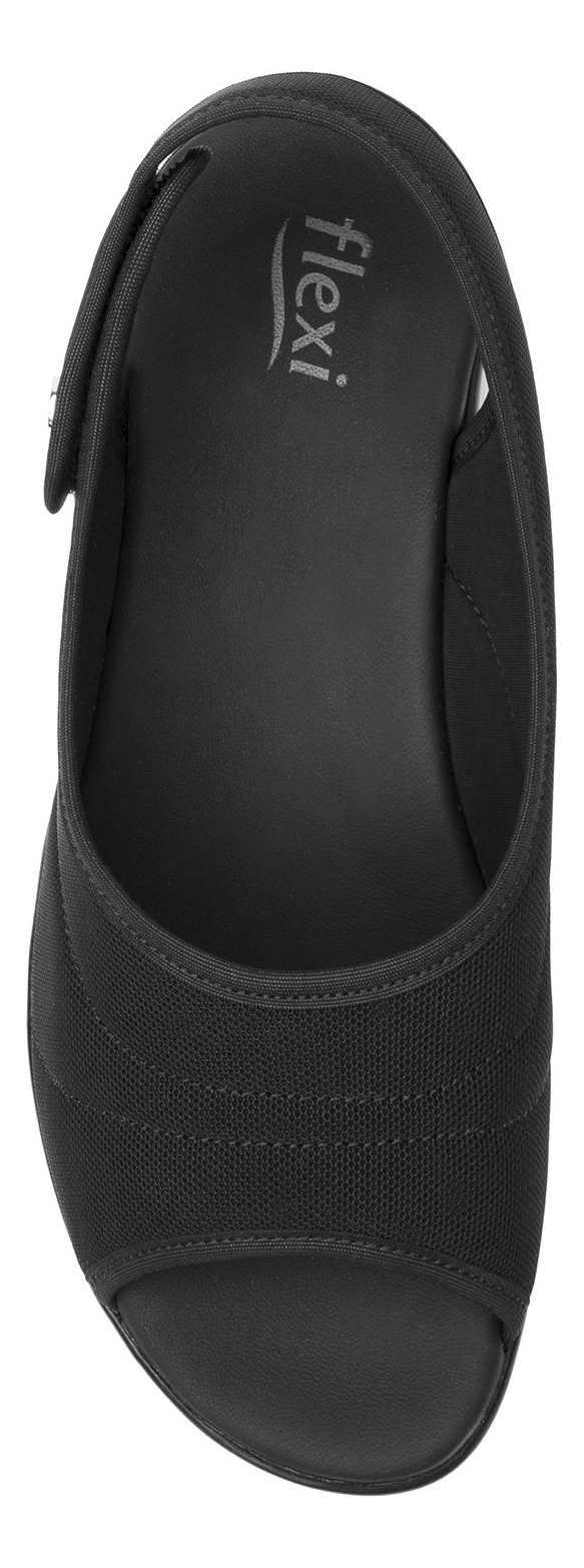 SANDALIAS MUJER FLEXI TEXTIL NEGRO GAIA - 5