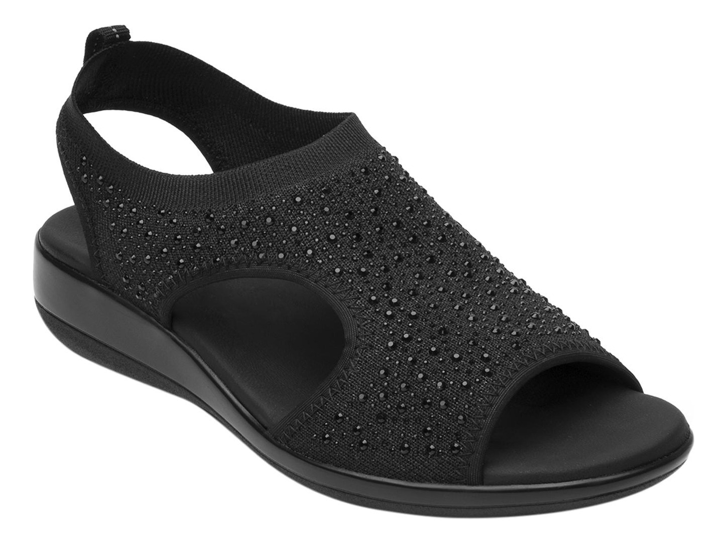 SANDALIAS MUJER FLEXI TEXTIL NEGRO GAIA - 2