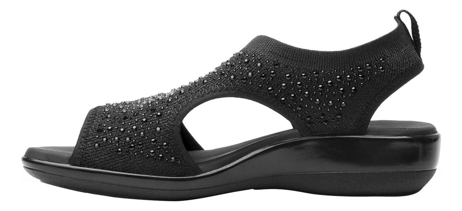 SANDALIAS MUJER FLEXI TEXTIL NEGRO GAIA - 3