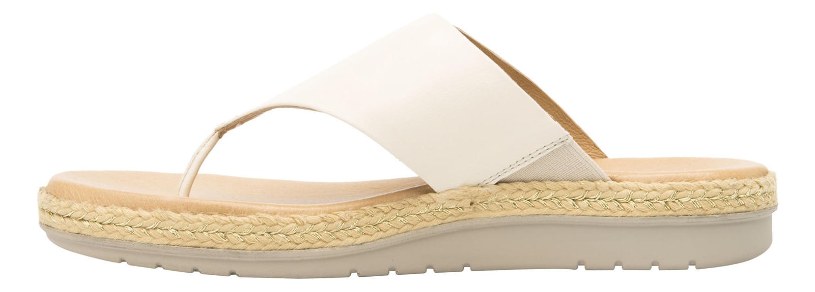 SANDALIAS MUJER FLEXI CUERO BEIGE PEONIA - 3
