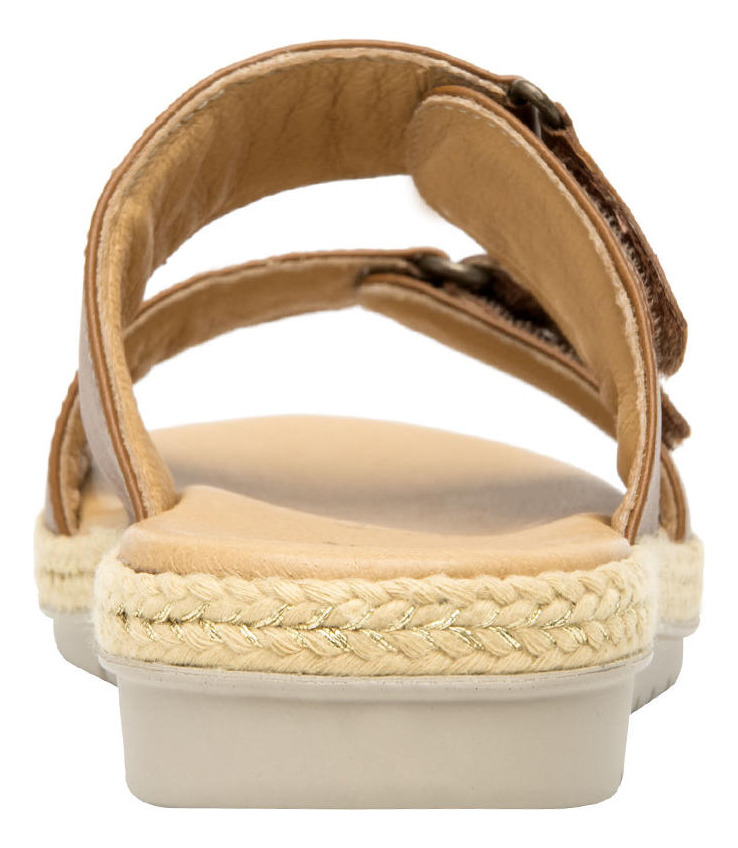 SANDALIA FLEXI MUJER CUERO PEONIA CAFE - 5