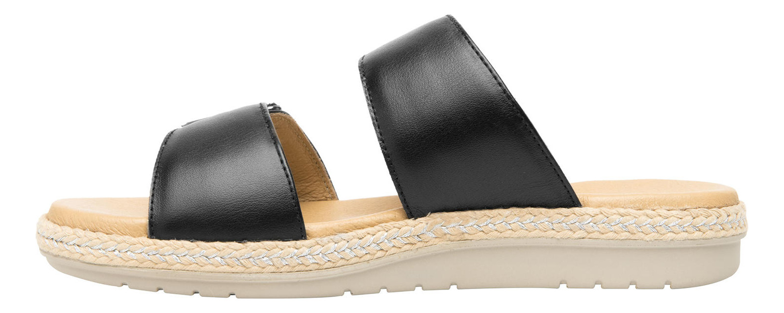 SANDALIAS MUJER FLEXI CUERO NEGRO PEONIA - 4
