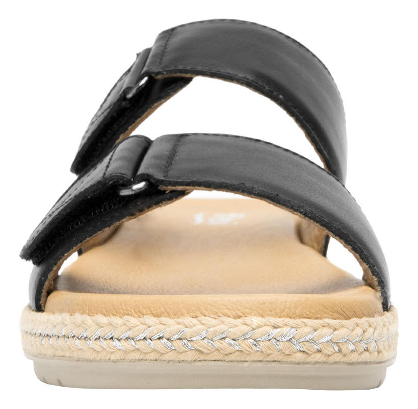 SANDALIAS MUJER FLEXI CUERO NEGRO PEONIA - 7