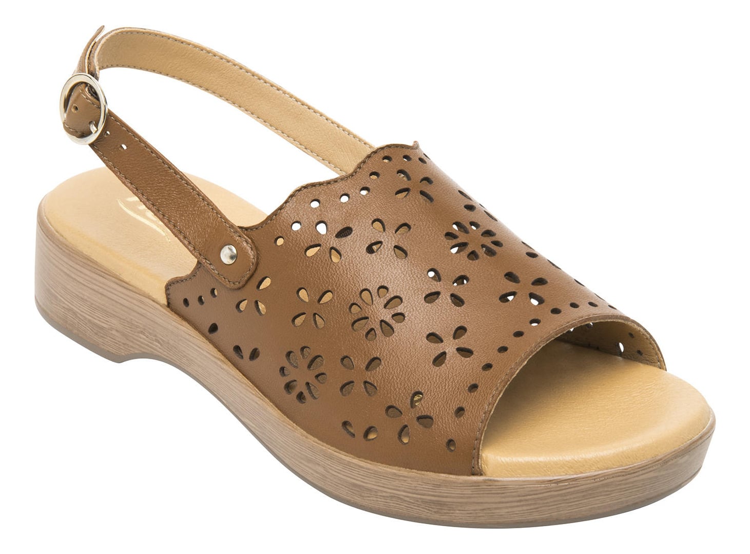 SANDALIAS MUJER FLEXI CUERO DOHA CAFÉ - 2