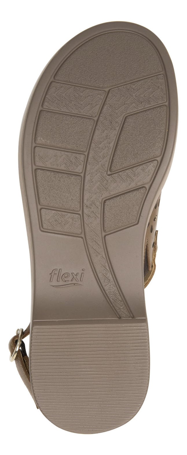 SANDALIAS MUJER FLEXI CUERO DOHA CAFÉ - 3