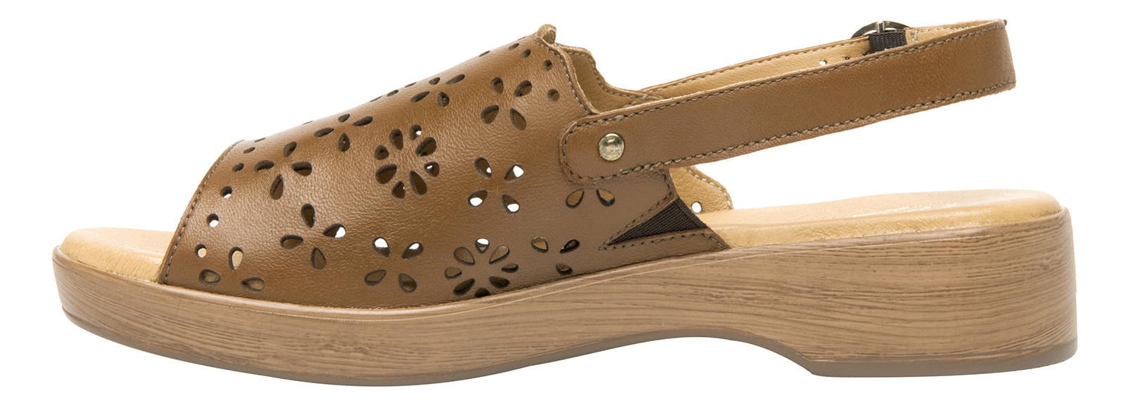 SANDALIAS MUJER FLEXI CUERO DOHA CAFÉ - 4