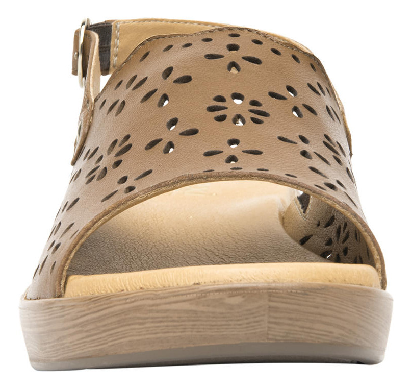 SANDALIAS MUJER FLEXI CUERO DOHA CAFÉ - 7