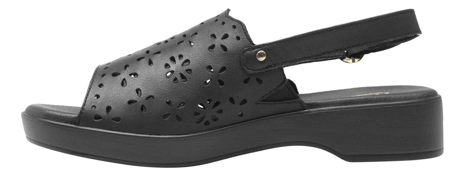 SANDALIA FLEXI MUJER CUERO DOHA NEGRO - 3