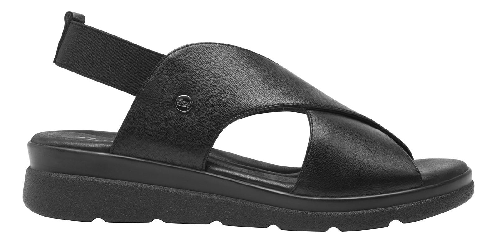 SANDALIAS MUJER FLEXI CUERO NEGRO DARIANA - 1