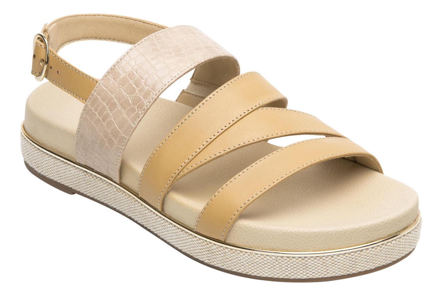 SANDALIAS MUJER FLEXI CUERO DEYNA NARANJA - 2