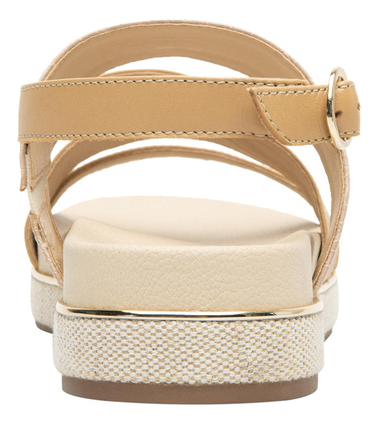 SANDALIAS MUJER FLEXI CUERO DEYNA NARANJA - 6