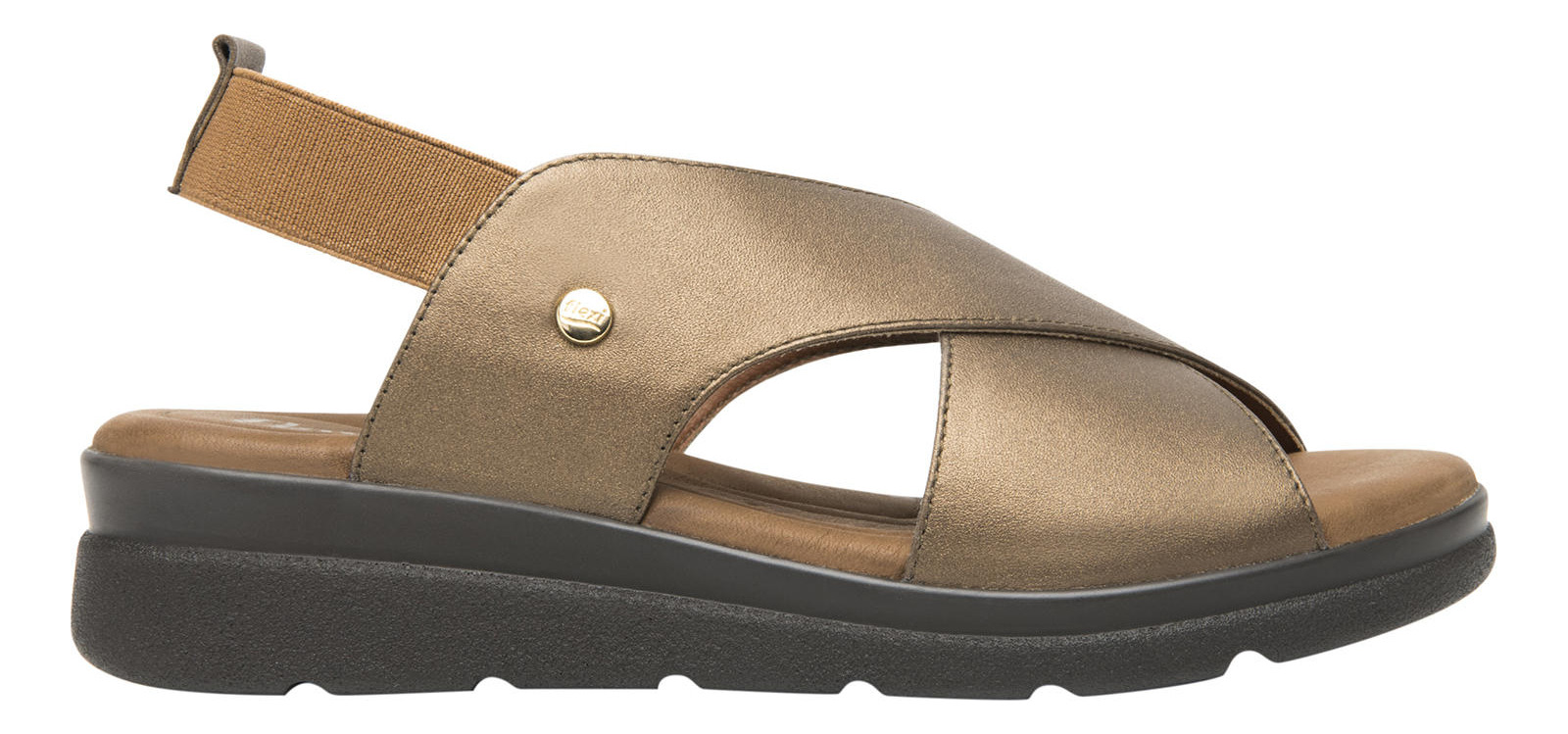 SANDALIAS MUJER FLEXI CUERO DARIANA CAFÉ - 1