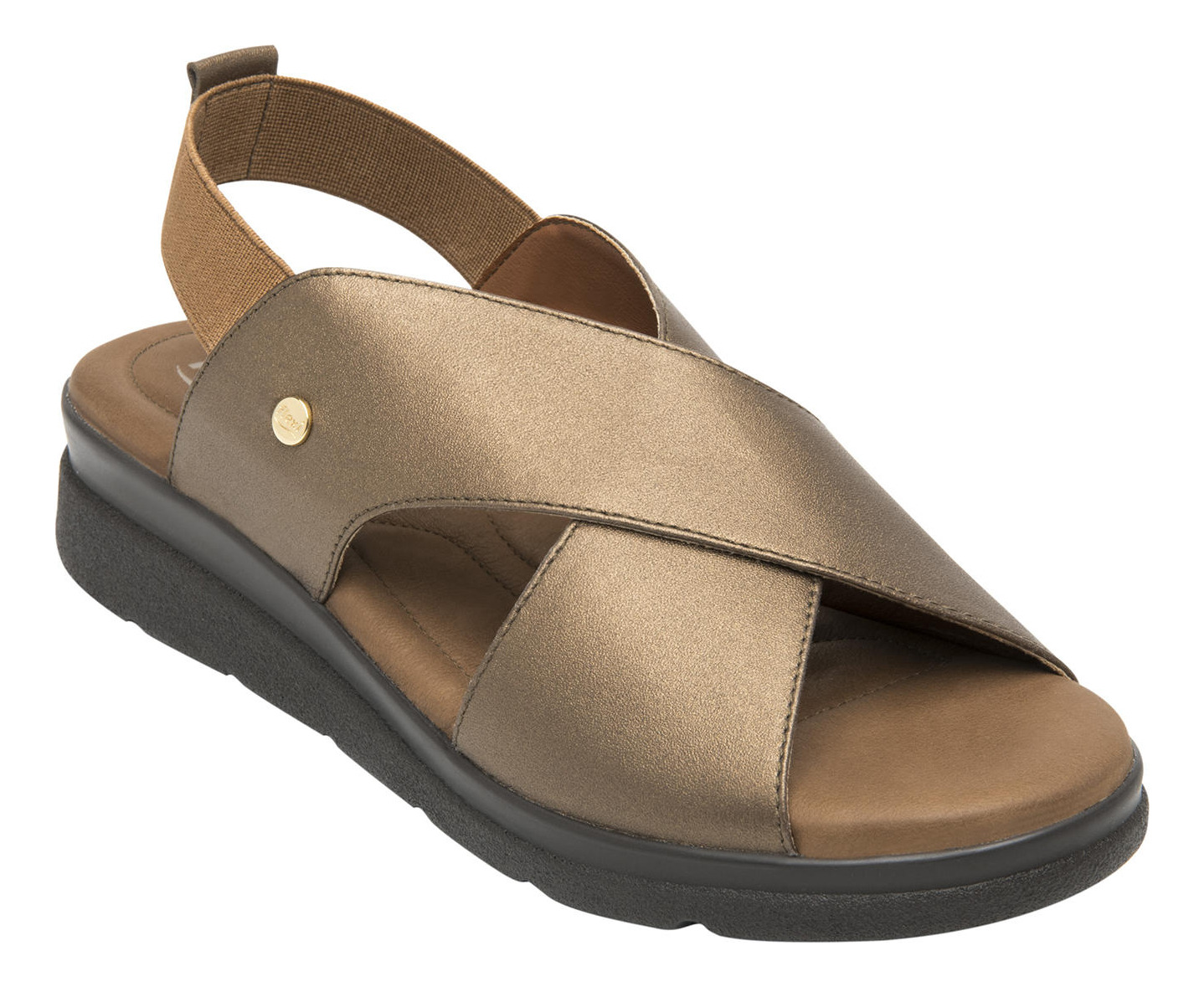 SANDALIAS MUJER FLEXI CUERO DARIANA CAFÉ - 2