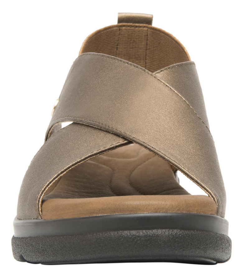 SANDALIAS MUJER FLEXI CUERO DARIANA CAFÉ - 6
