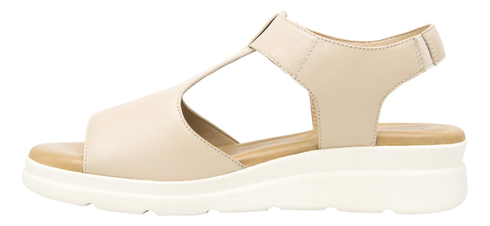 SANDALIAS MUJER FLEXI CUERO BEIGE DARIANA - 4