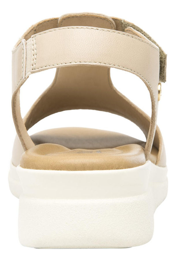 SANDALIAS MUJER FLEXI CUERO BEIGE DARIANA - 7