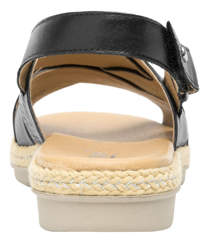 SANDALIAS MUJER FLEXI NEGRO CUERO PEONIA - 5