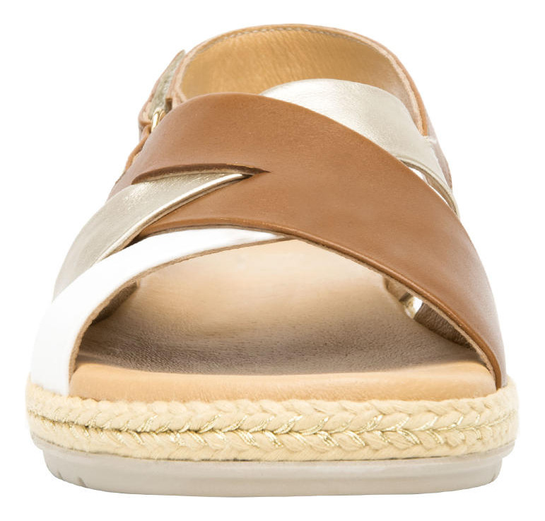 SANDALIAS MUJER FLEXI CUERO PEONIA CAFÉ - 7