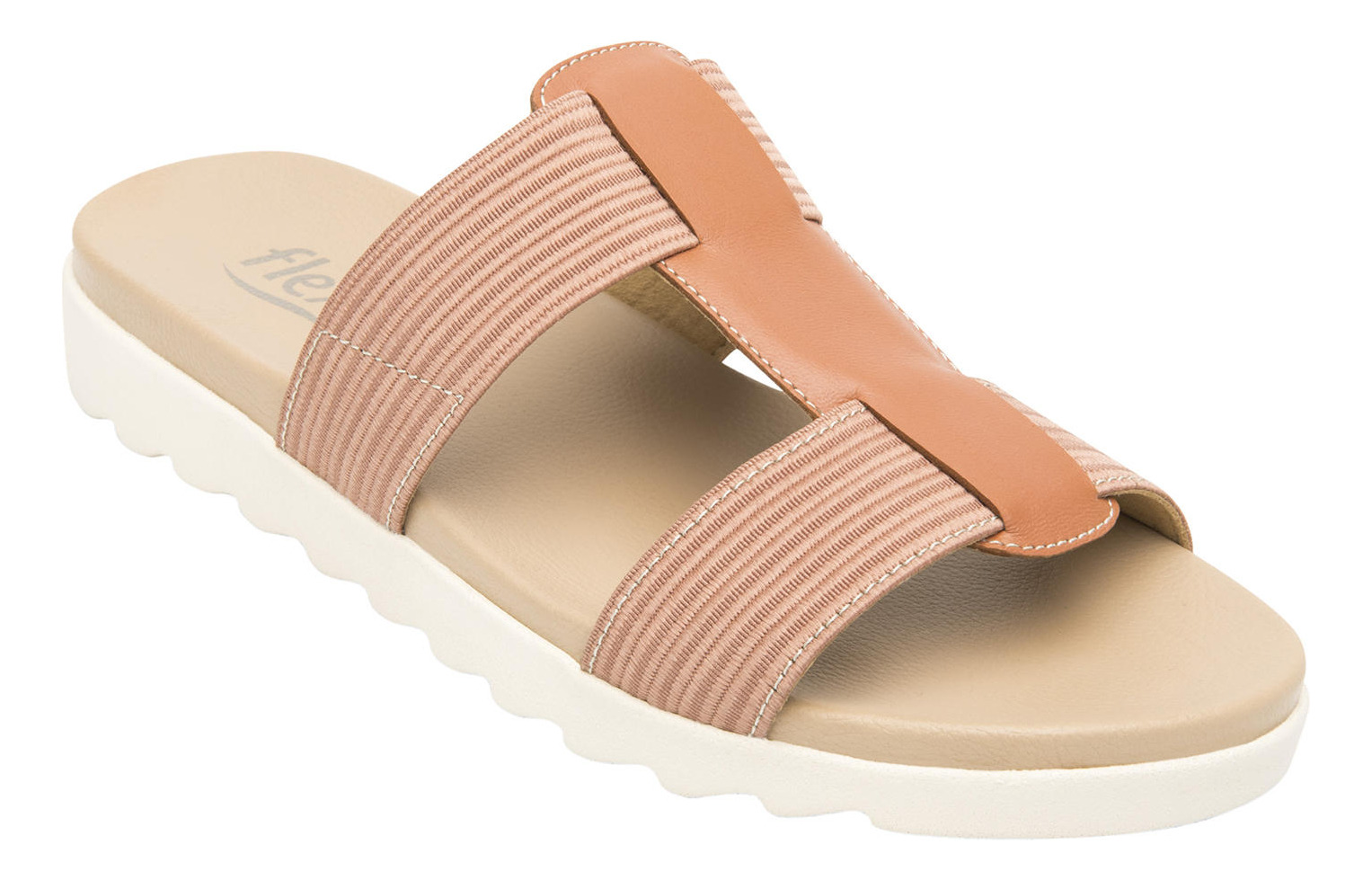 SANDALIAS MUJER FLEXI CUERO NORAH ROSA - 2