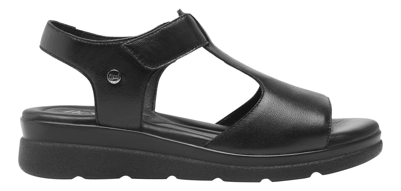 SANDALIAS MUJER FLEXI CUERO NEGRO DARIANA - 1