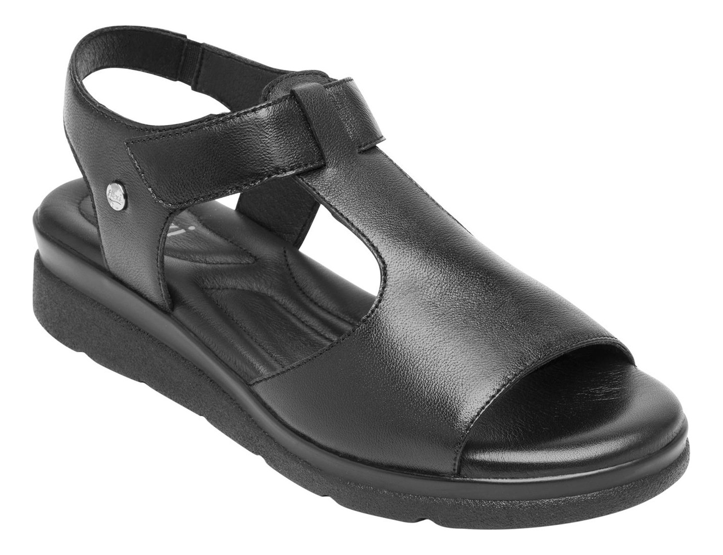 SANDALIAS MUJER FLEXI CUERO NEGRO DARIANA - 2