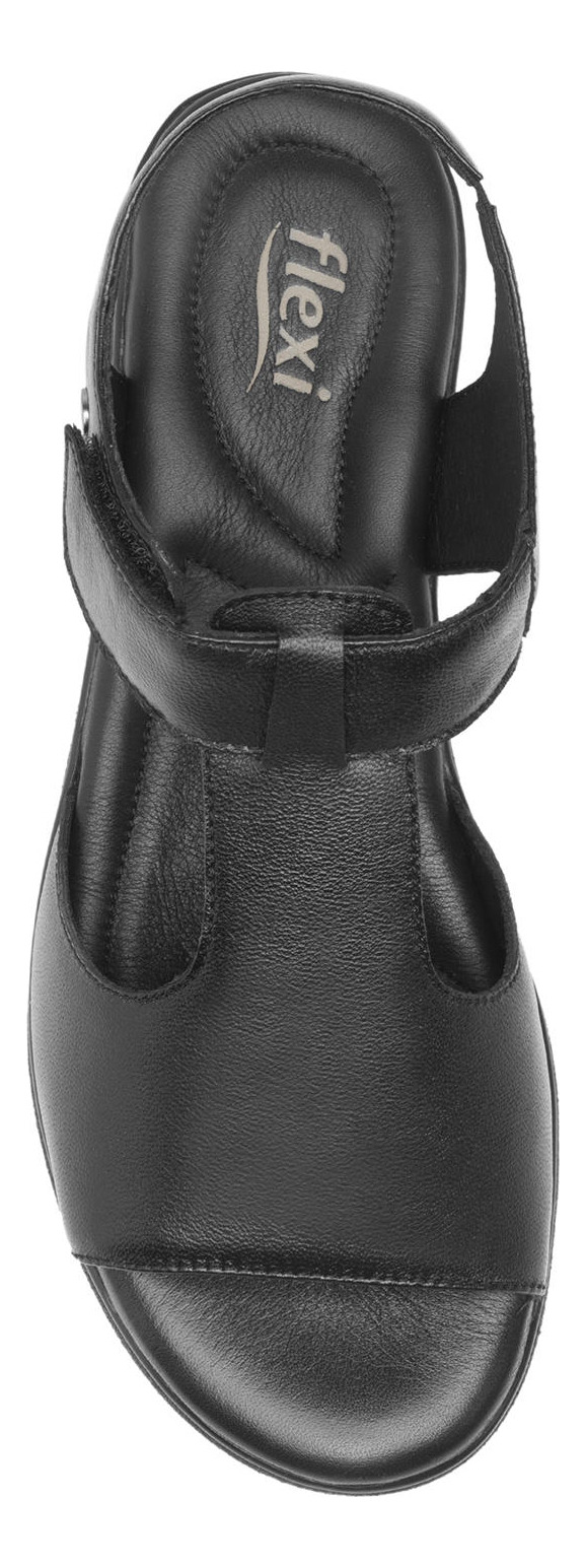 SANDALIAS MUJER FLEXI CUERO NEGRO DARIANA - 6