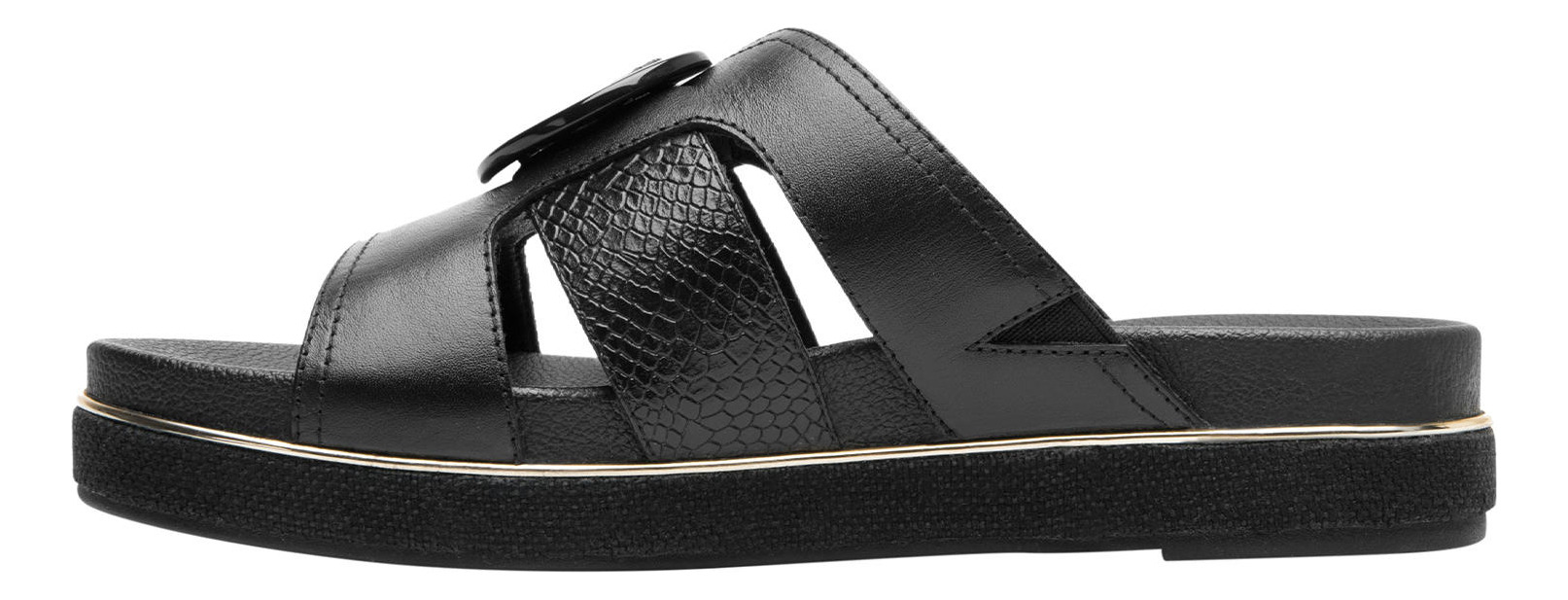 SANDALIAS MUJER FLEXI CUERO NEGRO DEYNA - 3
