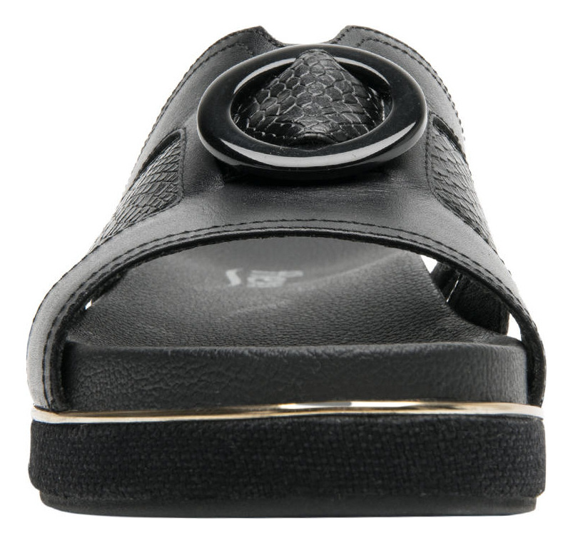 SANDALIAS MUJER FLEXI CUERO NEGRO DEYNA - 5