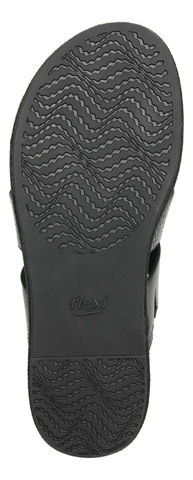 SANDALIAS MUJER FLEXI CUERO NEGRO DEYNA - 6