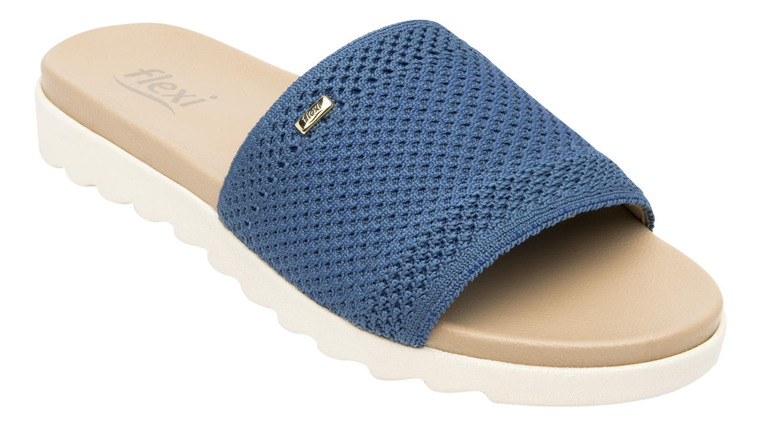 SANDALIAS MUJER FLEXI TEXTIL AZUL NORAH - 2