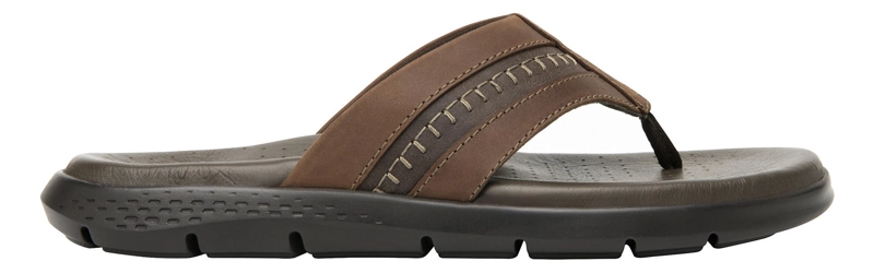 SANDALIAS HOMBRE FLEXI CUERO ODIN CAFÉ - 1