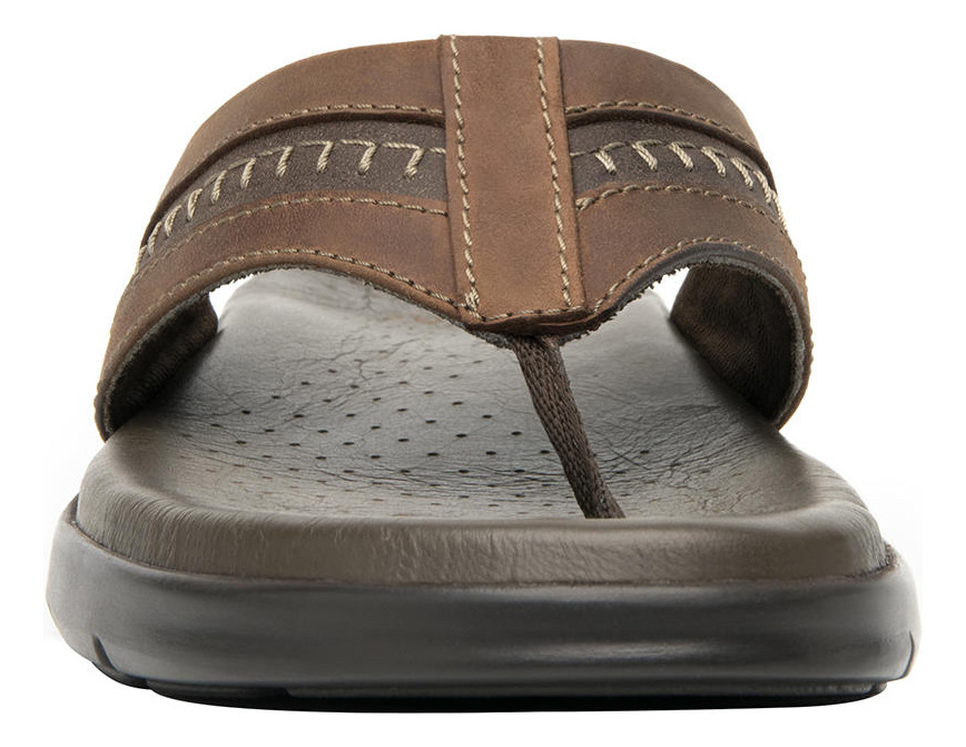 SANDALIAS HOMBRE FLEXI CUERO ODIN CAFÉ - 4
