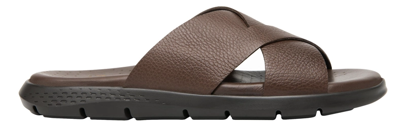 SANDALIAS HOMBRE FLEXI CUERO ODIN CAFÉ - 1