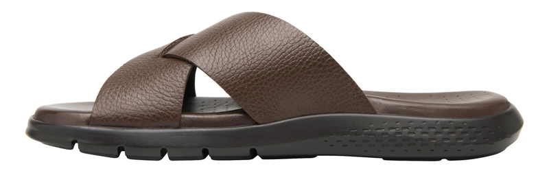 SANDALIAS HOMBRE FLEXI CUERO ODIN CAFÉ - 3