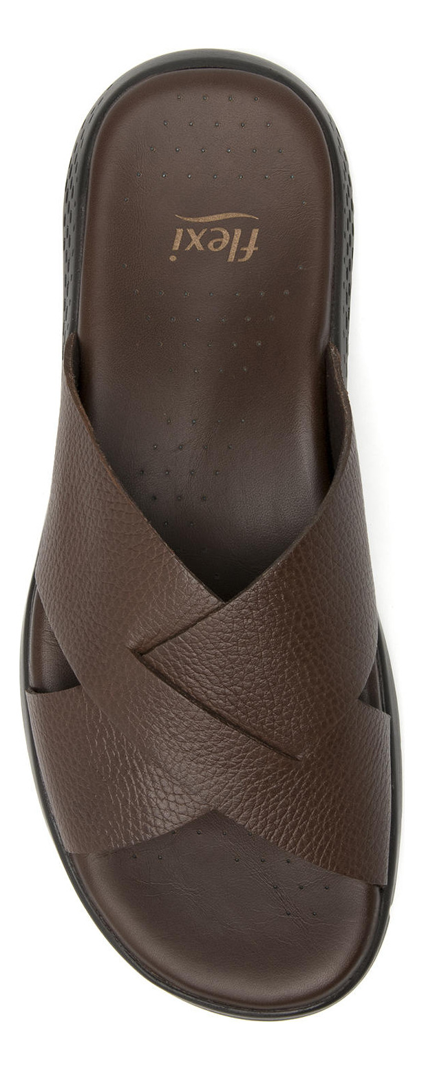SANDALIAS HOMBRE FLEXI CUERO ODIN CAFÉ - 6