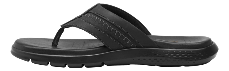 SANDALIAS HOMBRE FLEXI CUERO NEGRO ODIN - 3
