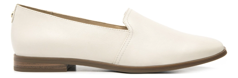 MOCASINES MUJER FLEXI CUERO HAYEK 126601 BLANCO PERLA - 1