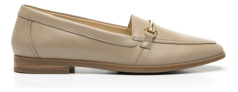 MOCASINES MUJER FLEXI CUERO HAYEK 126602 TAUPE - 1