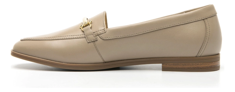 MOCASINES MUJER FLEXI CUERO HAYEK 126602 TAUPE - 3