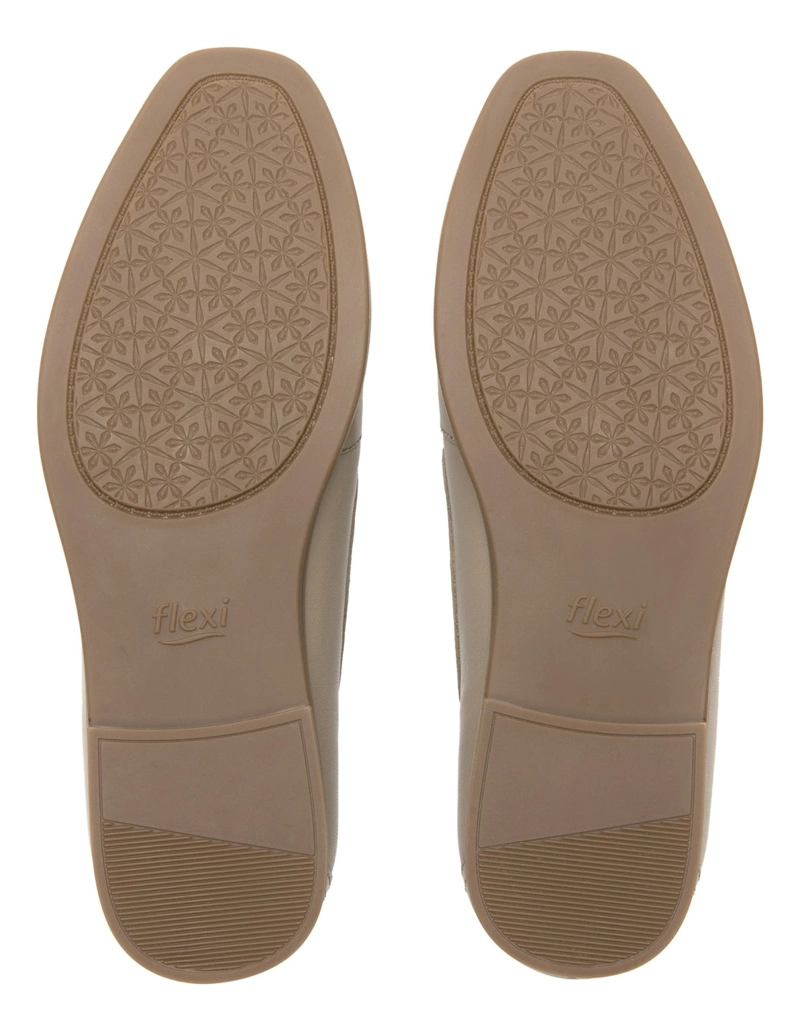 MOCASINES MUJER FLEXI CUERO HAYEK 126602 TAUPE - 7