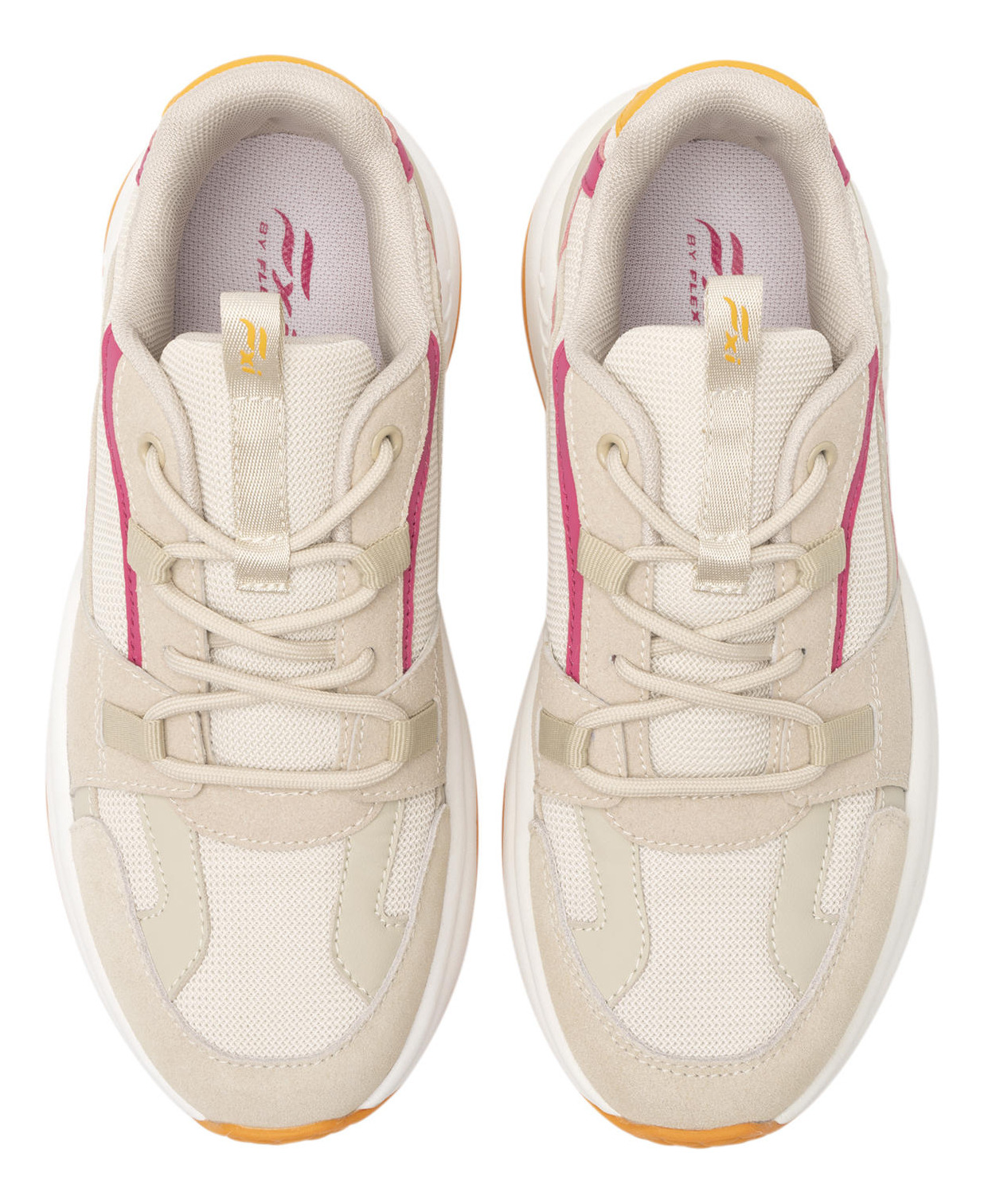 ZAPATILLAS MUJER FLEXI CASUALES BEIGE NAMI 124903 - 5