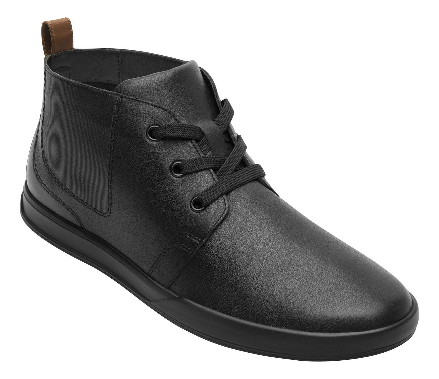 ZAPATILLAS HOMBRE FLEXI CASUALES NEGRO CUERO CRETA 412405 - 2