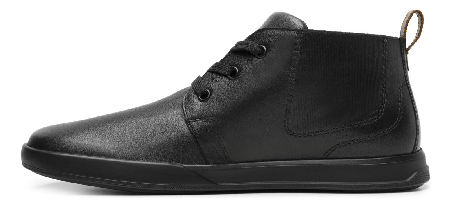 ZAPATILLAS HOMBRE FLEXI CASUALES NEGRO CUERO CRETA 412405 - 3