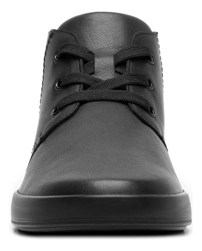ZAPATILLAS HOMBRE FLEXI CASUALES NEGRO CUERO CRETA 412405 - 4