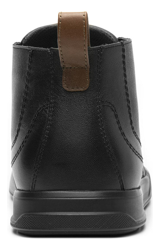 ZAPATILLAS HOMBRE FLEXI CASUALES NEGRO CUERO CRETA 412405 - 5