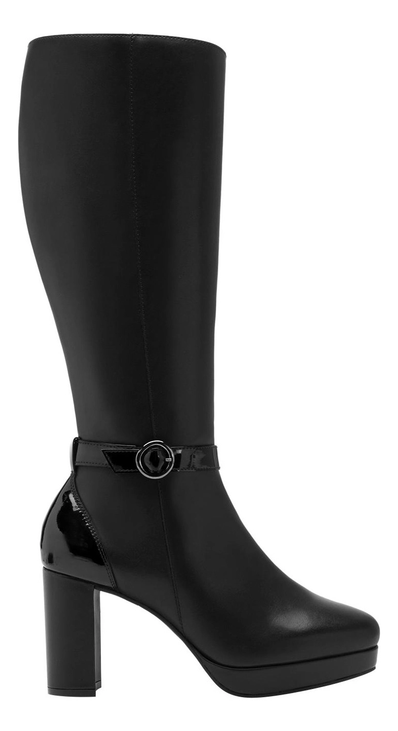 BOTAS MUJER FLEXI CUERO NEGRO FLAVIA 118911 - 1