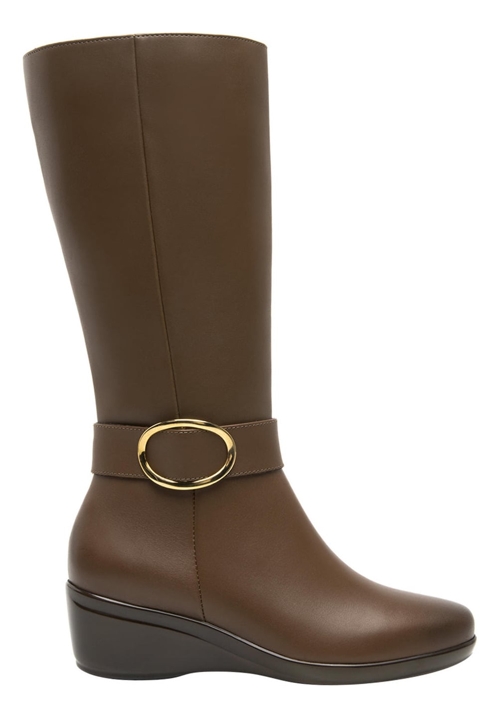 BOTAS MUJER FLEXI CUERO CAFÉ YULISA 45231 - 1