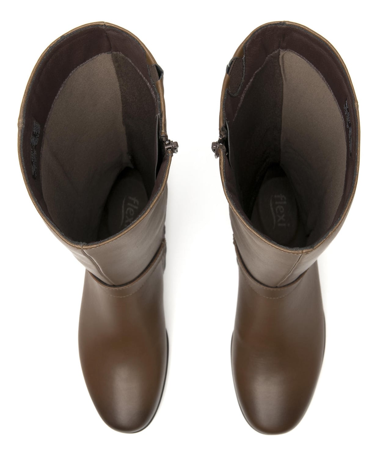 BOTAS MUJER FLEXI CUERO CAFÉ YULISA 45231 - 6