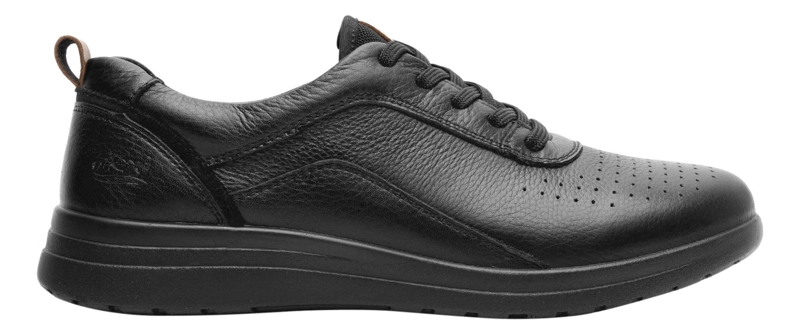 ZAPATILLAS MUJER FLEXI CASUALES NEGRO TRAVIATA CUERO 102015 - 1